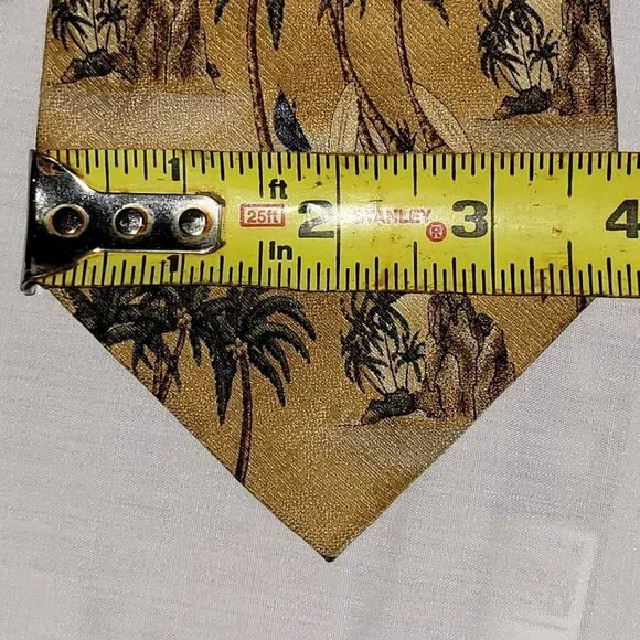 Tropicals by tango men’s necktie palm trees Surf Boards Tie Beach Vacation - Picture 6 of 6